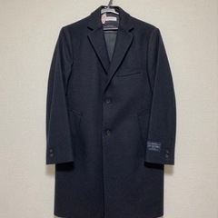【美品：原価半額！】BEAUTY&YOUTH チェスターコート S ネイビーの画像