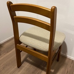 ダイニングチェア1脚　座面ファブリックの画像