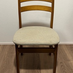 ダイニングチェア1脚　座面ファブリックの画像