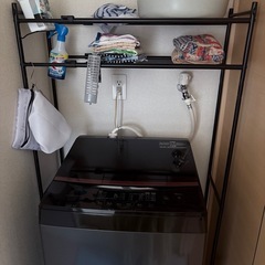 ニトリ　洗濯機ラックの画像
