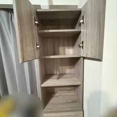 収納キャビネット(木目調)の画像