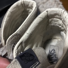 VANS スケートハイ　26cm かかと擦り切れました。の画像