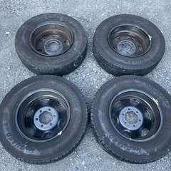 ハイエース　スチール ホイール 4本　195/80R15 107/105L LT 
スタッドレスの画像