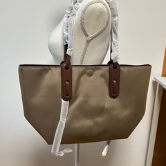 レディーストートバッグ　レディースバッグ　大きめバッグ　ブラウン　仕事用バッグの画像