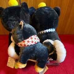 豆しば三兄弟ぬいぐるみ 真ん中の子は中ぐらいの大きさです。の画像