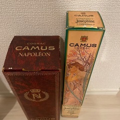 【未開封】CAMUS カミュ コニャック 2本セット ナポレオン/ジョセフィーヌ 箱付きの画像