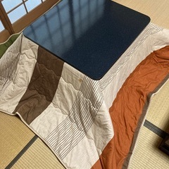 西川のこたつ布団付き　カジュアルこたつ　75cm　 イワタニ　西川こたつ布団の画像