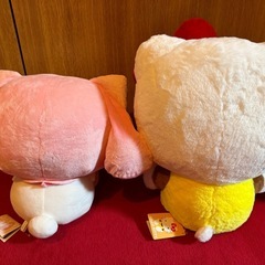 ハローキティぬいぐるみ、マイメロディぬいぐるみの画像