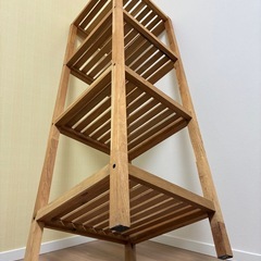 お話し中　【Francfranc】ミン シェルフ M ナチュラルの画像