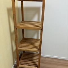 お話し中　【Francfranc】ミン シェルフ M ナチュラルの画像