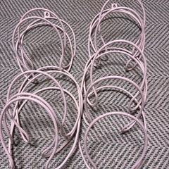 山崎実業】 ジョイントハンガー リングス ホワイト 5連結　5連結の画像