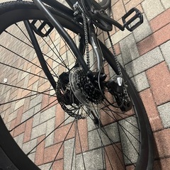 クロスバイク　黒の画像