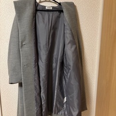 LEPSIMグレーフード付きコートの画像
