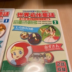 名作童話　英語ヒアリングDVD +しまじろう　はこのパズルの画像