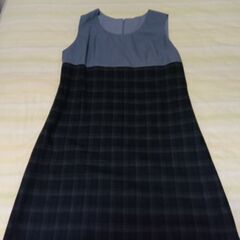 ジャンパースカート　ウール混　2着セット　Lサイズの画像