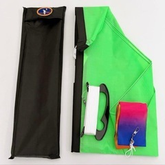 お正月遊び★1.5M 三角凧 凧揚げハンドル付き 収納バッグセット 凧 カイトの画像