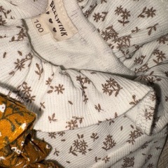 ベビー服 サロペット 半袖100サイズ2点セット 春服 夏服 秋服 冬服の画像