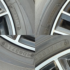 ★早い者勝ち・5000円値下げ★アルファード30系使用　17インチスタッドレス　6,7分山あり　ホイールWEDS  TOYOスタッドレス　アルファード　225 60 17の画像