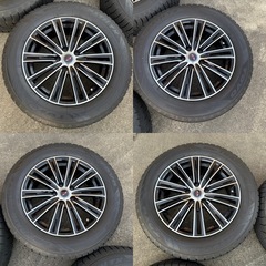 ★早い者勝ち・5000円値下げ★アルファード30系使用　17インチスタッドレス　6,7分山あり　ホイールWEDS  TOYOスタッドレス　アルファード　225 60 17の画像