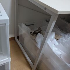 パソコンデスク 白 幅150cm x 60cm サンワダイレクトの画像