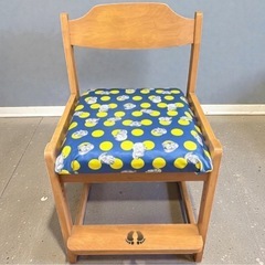 昭和レトロ 高さ調節可能な子供椅子 の画像