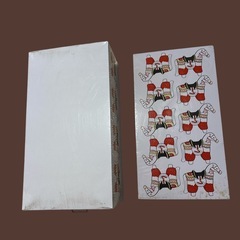 昭和レトロ ブリキ衣装ケース 白に馬の人形の画像