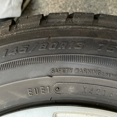 145/80/R13 スタッドレスタイヤ　ホイール付き　4本　ice Navi zea2 　　の画像