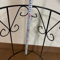 アイアン製フラワースタンド3個セット 高さ45cm 植物 ラックの画像