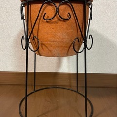 アイアン製フラワースタンド3個セット 高さ45cm 植物 ラックの画像