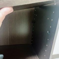 ニトリ　カラーボックス　ダークブラウンの画像