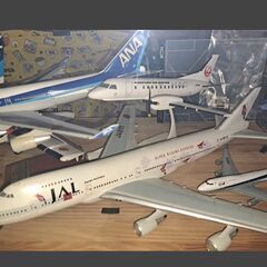 飛行機JAL　ANK MCA ADK模型　まとめて大量の画像