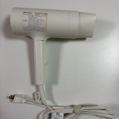 【美品】無印良品 マイナスイオンヘアドライヤー 白の画像