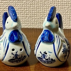 かわいいニワトリの塩/胡椒入れ　新品未使用の画像