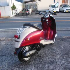 YAMAHA 2st VINOビーノ　ダークレッド　セル始動　好調 　プラグ　バッテリーフィルターインマニ新品交換 キャブ洗浄他　かなりお金かけ多数交換 納車整備点検済み 登録後すぐ乗り出せます。直接引き渡し　配送手配も可　SA10J　５AU　４JP　原付の画像