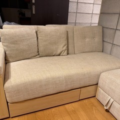 ただで譲ります！ダブルソファの画像