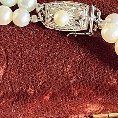 美品　パールネックレス　２連の画像