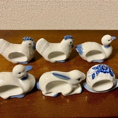 かわいい動物のテーブルナプキンホルダー６個セット新品未使用の画像