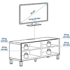 IKEA   テレビ台　ベストーの画像