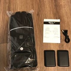 【2025年新登場！】新品！電熱グローブ　バイク　充電式Lサイズ　バッテリー付きの画像