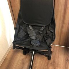 ベビーカー B型 軽量コンパクト スクーター おでかけバギー ベビーウォーカー 高炭素鋼 折りたたみ式 大型タイヤ＆日よけカバー付き 新生児対応 自立式 丸洗い可 ハイシート 出産祝いの画像