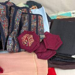 【はぎれ カット布 生地】いろいろまとめて/大量/総重量約17㎏/検)パッチワーク/リメイク/ハンドメイド/布地/木綿/生地/素材の画像