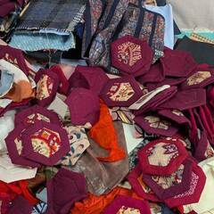 【はぎれ カット布 生地】いろいろまとめて/大量/総重量約17㎏/検)パッチワーク/リメイク/ハンドメイド/布地/木綿/生地/素材の画像