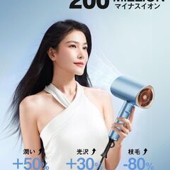 新品！ヘアドライヤー　大風量　速乾　マイナスイオン　折りたたみ　軽量　パワフルの画像