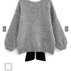 GRL バックオープンニットトップス 新品未使用タグ付の画像