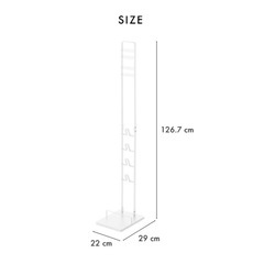 山崎実業 コードレスクリーナースタンド タワー ブラックの画像
