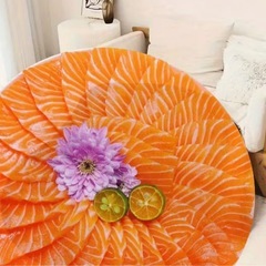 サーモン デザイン ブランケット　2,774円の画像