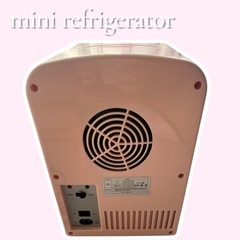 レトロミニ冷蔵庫　ピンク　車、コンセント両方使えます。の画像