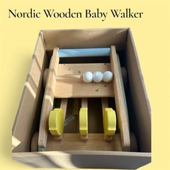 ニチガン おさんぽpipiカタカタ 木製ひよこデザイン押し車の画像