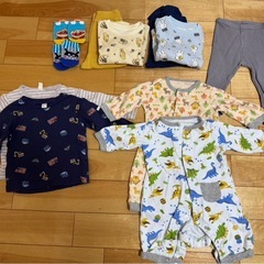 ベビー服　80サイズ　5点セット+2点パジャマ上下+靴下2点