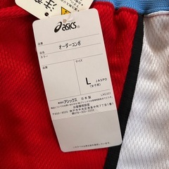 asics メッシュ バスケットボールパンツ 赤の画像